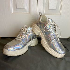 Wild fable holographic chunky sneakers